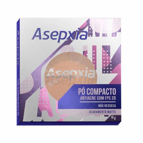 Asepxia Pó Compacto Antiacne Fps 20 Marfim 10g - Genomma