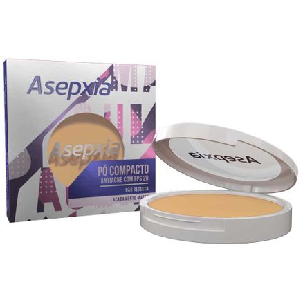 Asepxia Pó Compacto Antiacne FPS20 Bege Claro 10g