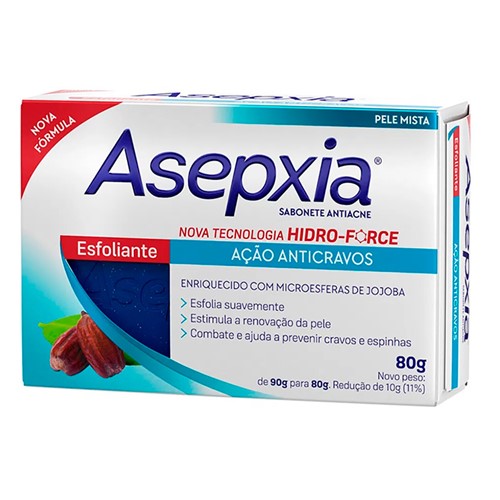 Asepxia Sabonete 80g - Esfoliante