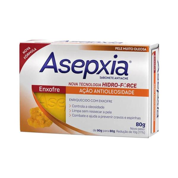 Asépxia Sabonete Enxofre 80g - Asepxia