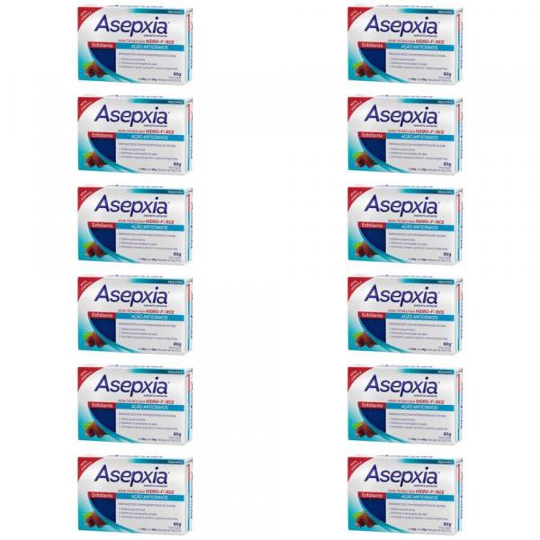 Asépxia Sabonete Esfoliante 80g (Kit C/12)