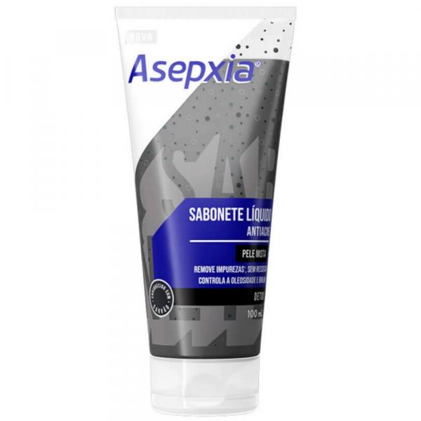 Asepxia Sabonete Líquido Antiacne Detox Peles Mistas 100ml