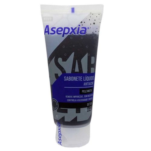 Asepxia Sabonete Liquido Detox Anti Acne Pele Mista 100ml