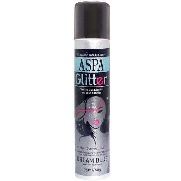 Aspa Glitter Maquiagem para Cabelos 95ml - Dream Blue