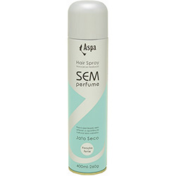 Aspa Hair Spray Fixador de Penteado Sem Perfume Jato Seco Fixação Forte 400 Ml
