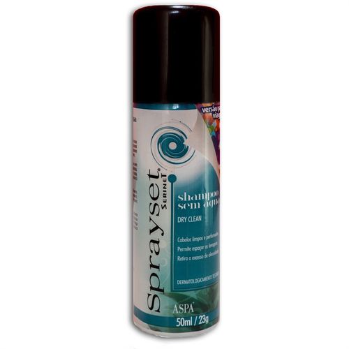 Aspa Sprayset Shampoo Sem Água Dry Clean 50ml