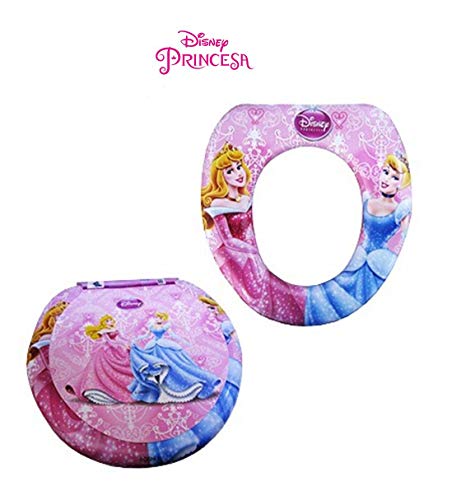 Assento Infantil Acolchoado para Vaso Sanitário Redutor Princesas Disney