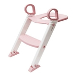 Assento Redutor Com Escada Trono Infantil Vaso Sanitario Rosa