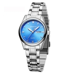 Fashion Trend Women's Watch Calendar Monochrome Dial Steel Belt Quartz Watch