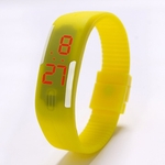 Assista Silicone LED vermelho Sport Watch Toque dos homens Unisex Luxo marca de moda Top