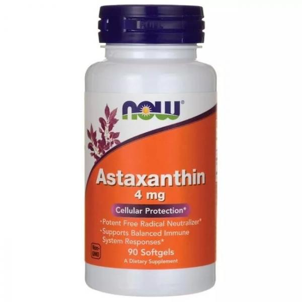 Astaxanthin 4 Mg - 90 Cápsulas- Now Foods