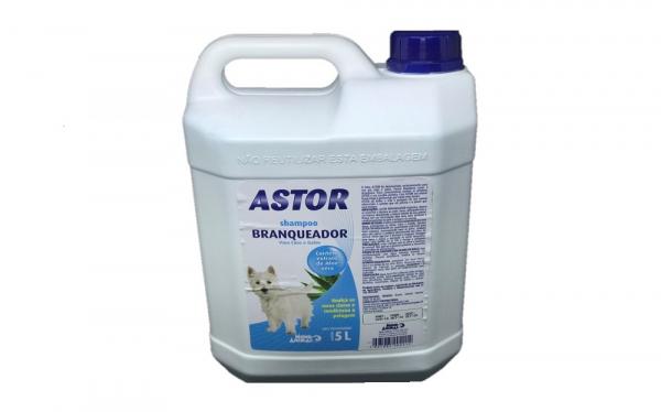 Astor 5 L Shampoo Branqueador Extrato Aloe Vera-cães e Gatos - Mundo Animal