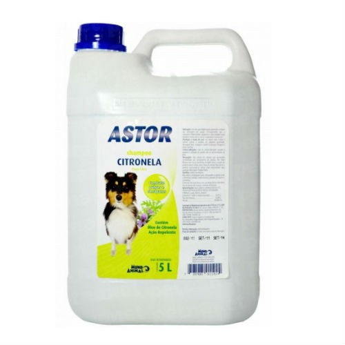 Astor 5 L Shampoo Citronela para Cães - Mundo Animal