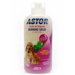 Astor Cães e Gatos Loção de Limpeza Banho Seco Mundo Animal - 500 Ml