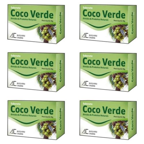 Augusto Caldas Coco Verde Sabonete 90g (kit C/06)