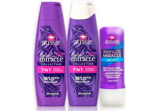 Aussie 7 em 1 Kit Total Miracle + 3 Minute Strong (3 Produtos)