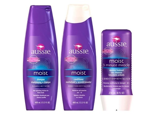 Aussie Kit Moist Shampoo Condicionador + Mascara 3 Minute