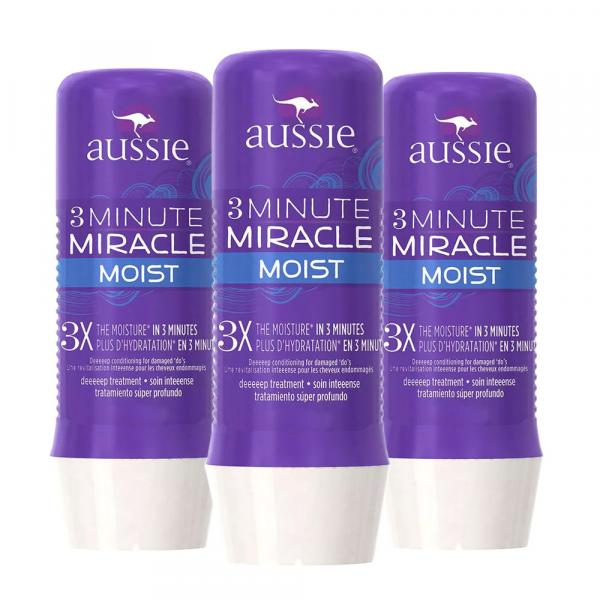 Aussie Moist Kit Tratamento 3 Minutos Milagrosos - 3x 236ml