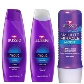Kit Aussie Shampoo + Condicionador + 3 Minute Miracle