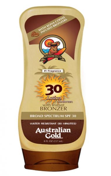 Australian Gold Kona Coffee Instant Bronzer Bronzeador FPS 30