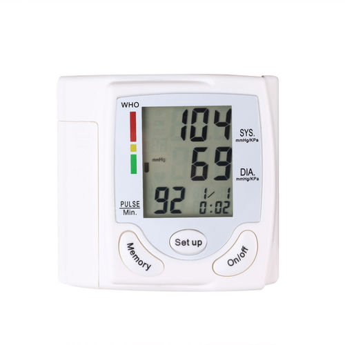 Automático de pulso Digital Monitor de Pressão Arterial Cuff BP Pressão Máquina de sangue Medidor Home Care Medical