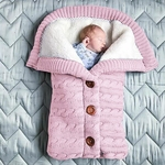 Autumn Winter Baby Dormir Wool Bag Crianças SleepSack footmuff Para Stroller malha saco de dormir recém-nascido de Gavetas Knit