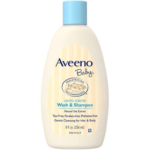 Aveeno Baby Wash Shampoo Lightly Scented 236ml