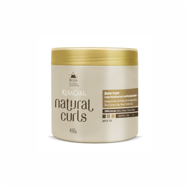 Avlon KeraCare Natural Curls Butter Creme Multifuncional com Manteiga Vegetal 450g