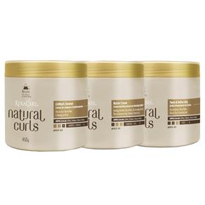 Avlon KeraCare Natural Curls CoWash (450ml), Butter Cream (450ml) e Twist Jelly (450ml)