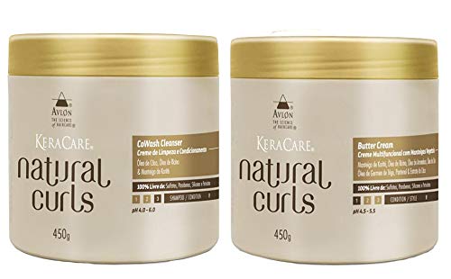 Avlon KeraCare Natural Curls CoWash (450ml) e Butter Cream (450ml)