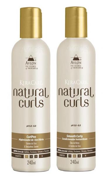 Avlon KeraCare Natural Curls CurlPoo (240ml) e Smooth Curly (240ml)