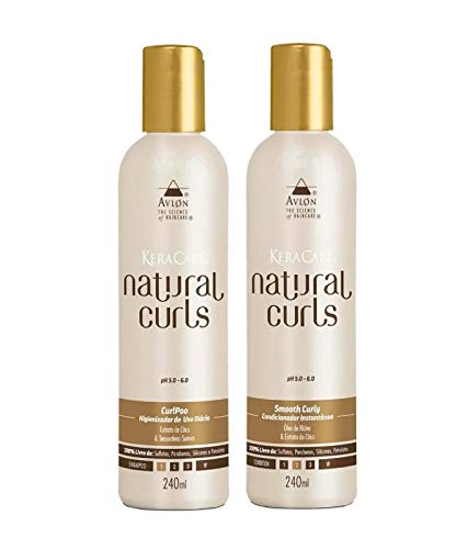 Avlon Keracare Natural Curls Curlpoo e Smooth Curly 2 Itens