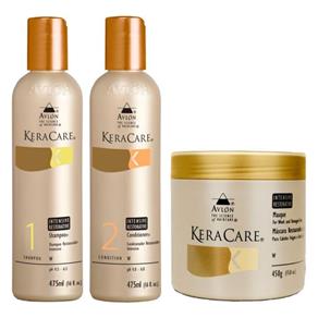 Avlon Keracare Restorative Kit Shampoo (475ml), Condicionador (475ml) e Máscara (450ml)