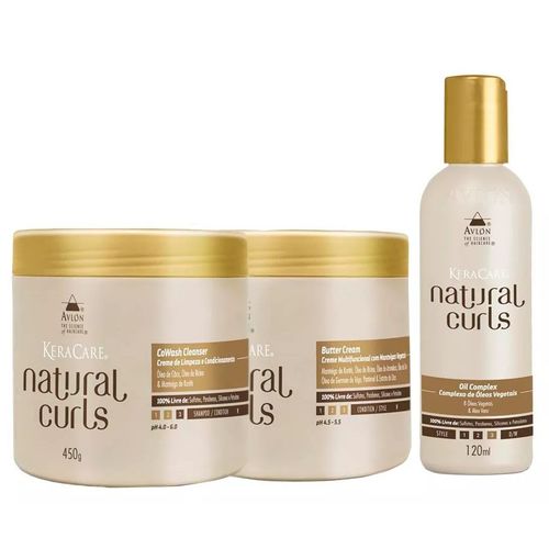 Avlon Kit Natural Curls Cowash e Butter Cream e Oil Complex