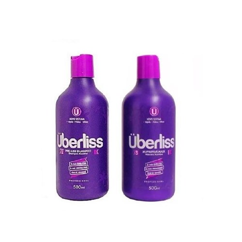 Avlon Uberliss Duo Pre Liss Shampoo 500Ml + Nutritive Mask 500Ml