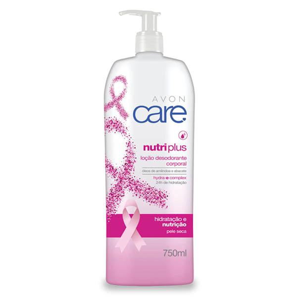 Avon Care Nutri Plus Loção Desodorante Corporal Câncer de Mama 750ml
