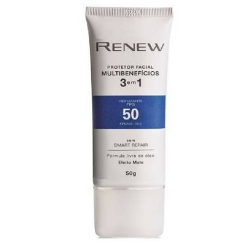 Avon Renew Protetor Facial Multibenefícios FPS 50 - 50gr