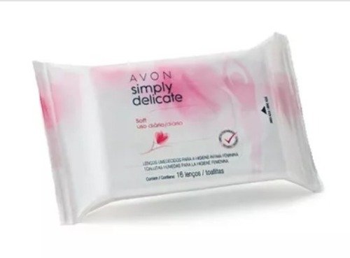 Avon Simply Delicate Soft Lenços Umedecidos - 16 Lenços
