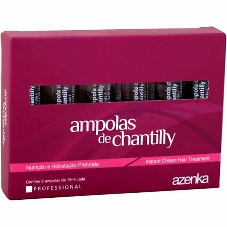 Ampolas de Chantilly Caixa com 6 Ampolas de 15 Ml Cada Azenka