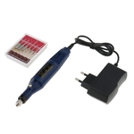 Azul Escuro Protable Mini Arquivo Elétrico Conjunto De Broca Do Prego Manicure Máquina Kit Ue