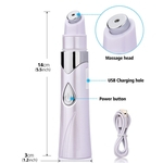 Azul Luz Acne Caneta Laser Remoção de rugas Massageador Facial Dispositivo de Beleza 415nm USB Recarregável Terapia