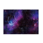 Luz Cósmica azul de poliéster impermeável Impressão Colorida Toalha de mesa 152*214