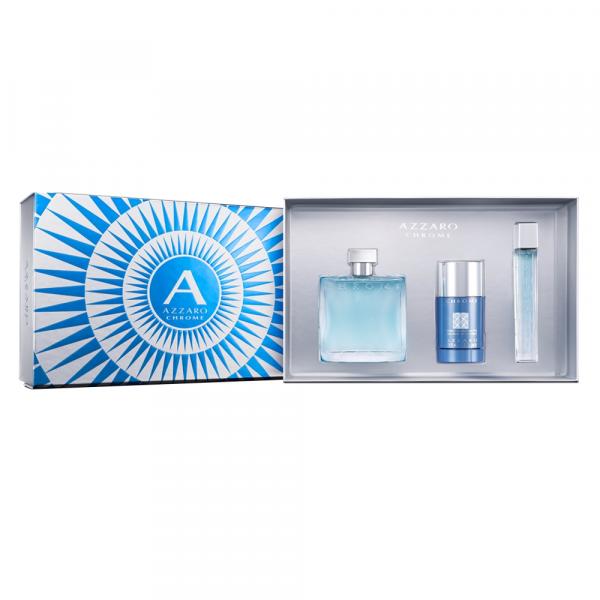 Azzaro Chrome Eau de Toilette Azzaro Kit - Perfume Masculino + Miniatura + Desodorante