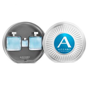 Azzaro Chrome Kit - Eau de Toilette + Pós-Barba + Miniatura Kit
