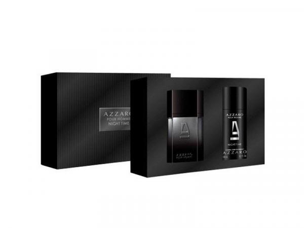 Azzaro Kit Perfume Masculino Night Time - Edt 1 Perfume 100ml + Desodorante 150ml