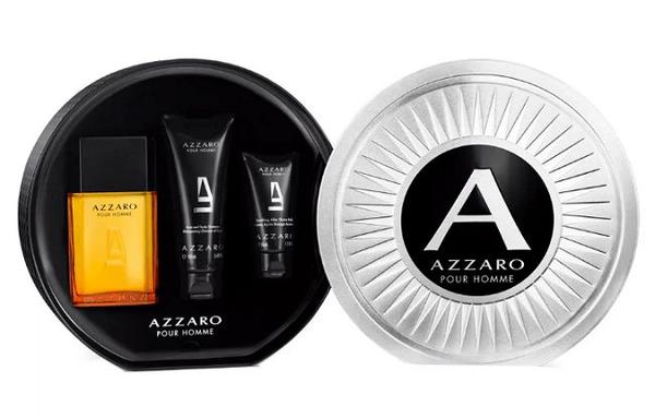 Azzaro Kit Pour Homme Eau de Toilette Perfume Masculino 100ml + Gel de Banho 100ml + Pos Barba 50ml