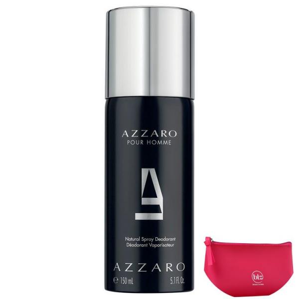 Azzaro Pour Homme - Desodorante Spray Masculino 150ml+Beleza na Web Pink - Nécessaire