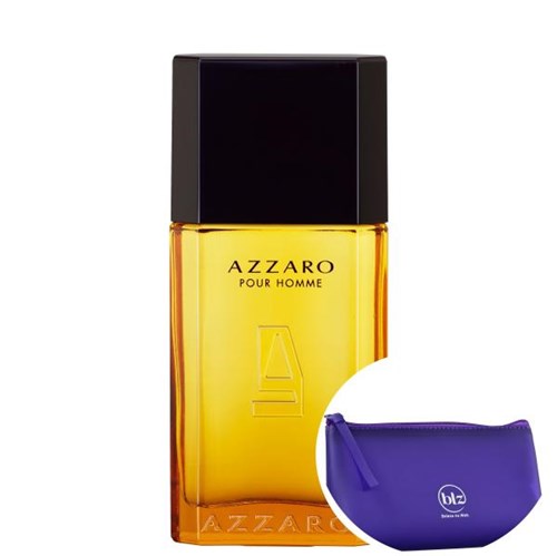Azzaro Pour Homme Eau de Toilette - Perfume Masculino 50ml+Beleza na Web Roxo - Nécessaire