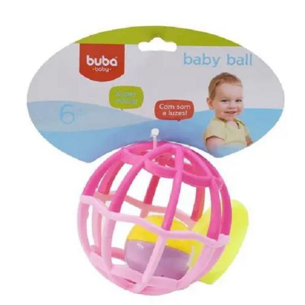 Baby Ball Luz e Som Rosa 5848 Buba