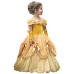 Baby Girl elegante vestido bonito Desempenho Tutu Princess Dress Natal Halloween com luvas